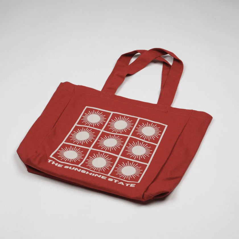 The Modern Souvenir Shop Sunshine Tote Bag | Red