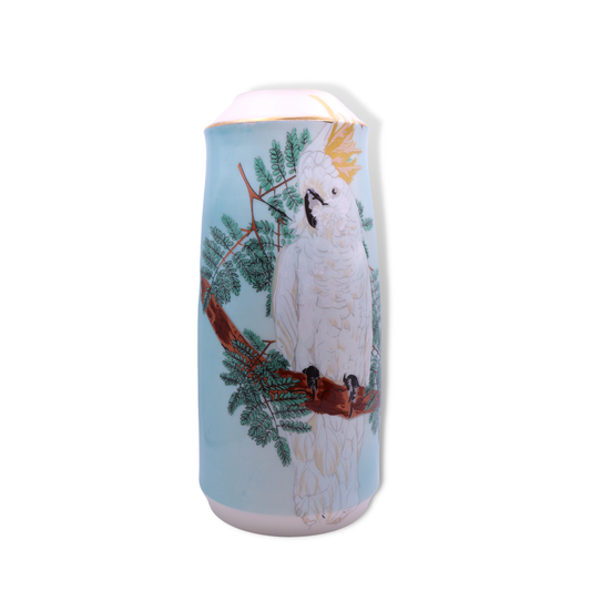 Blue House Porcelain Vase | Sulphur-Crested Cockatoo
