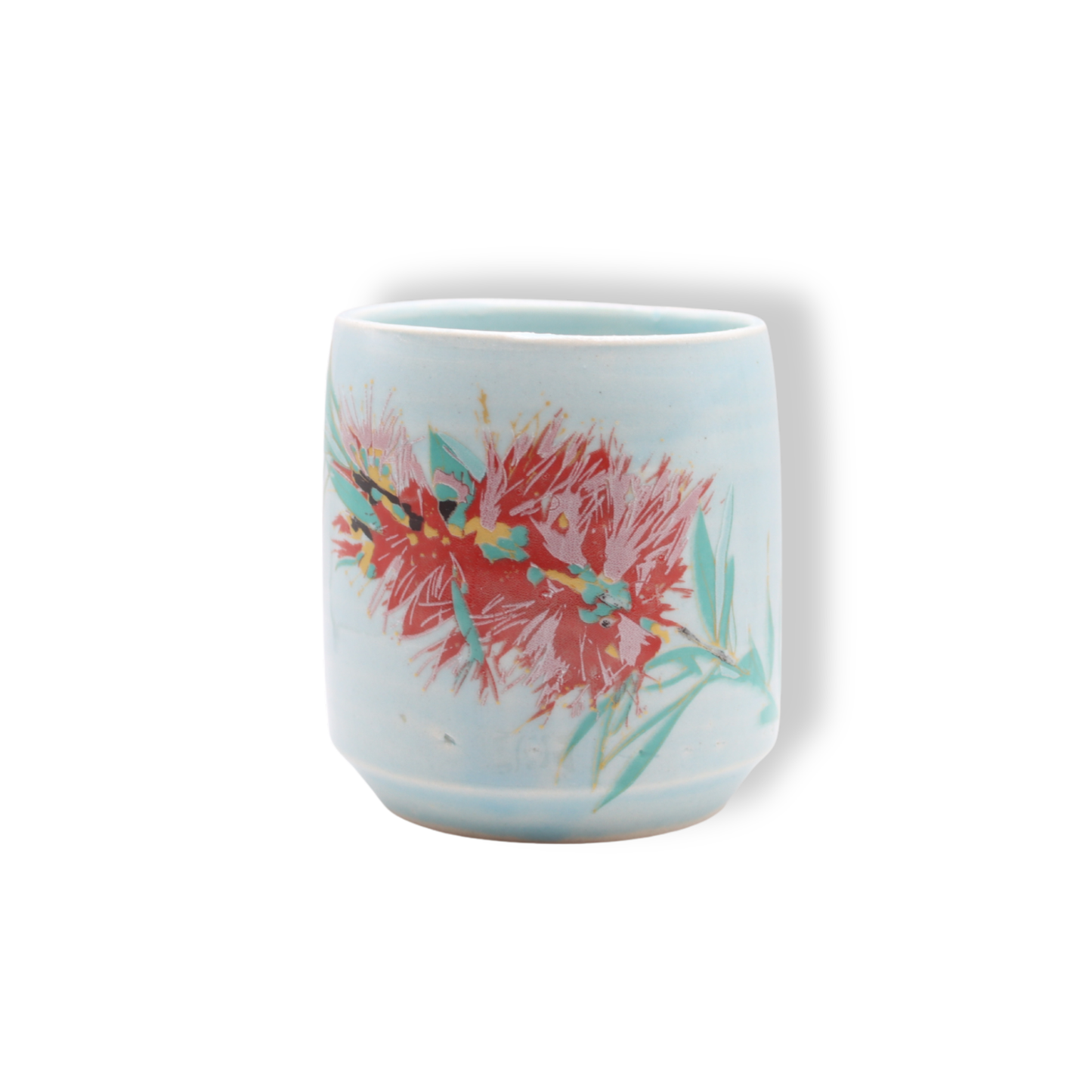 Blue House Porcelain Blue Latte Cup | Bottlebrush #1