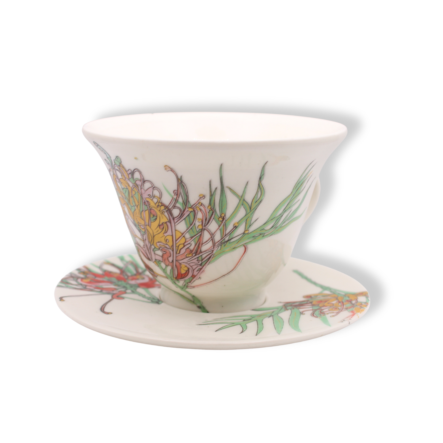 Blue House Porcelain Tea cup & Saucer | Grevillea