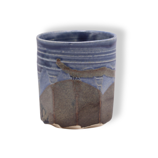 Brush and Wheel Stoneware Small Ceramic Tumbler | #3