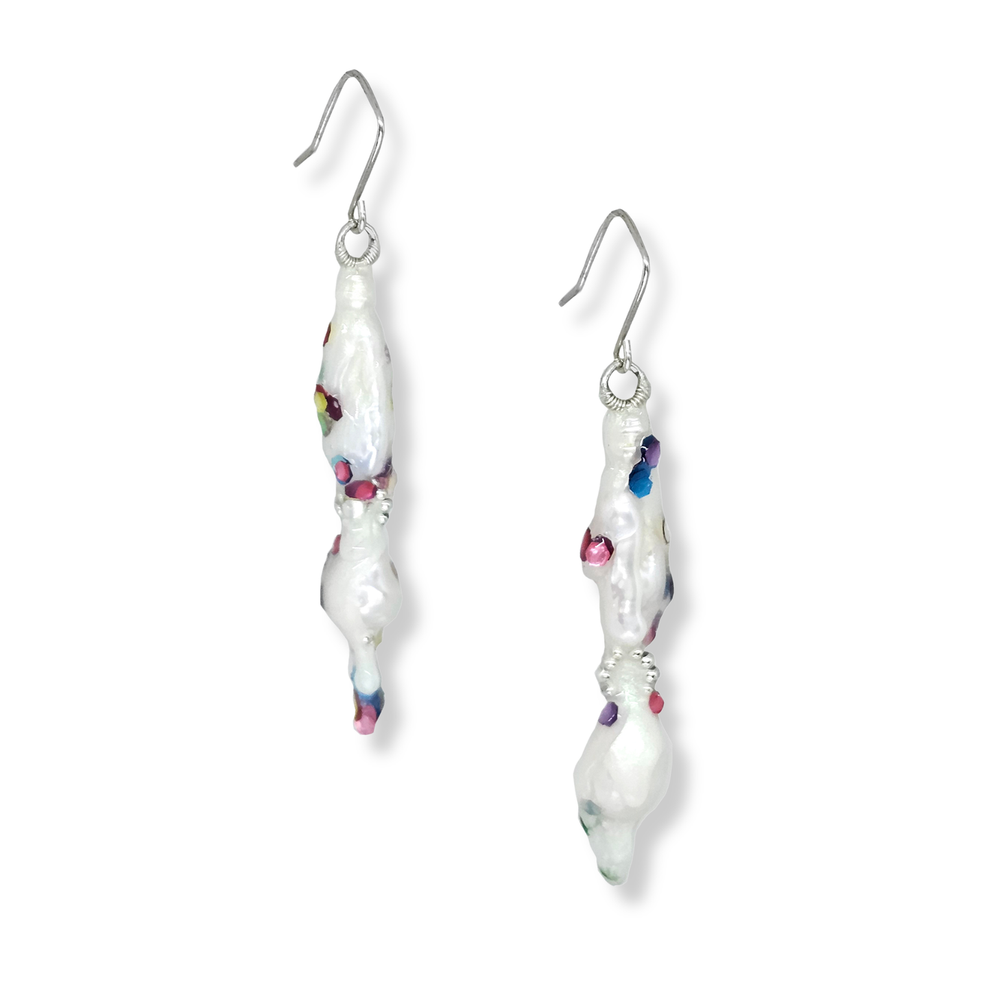 Burnished Jewellery Earrings | Crystalized Confetti Slime