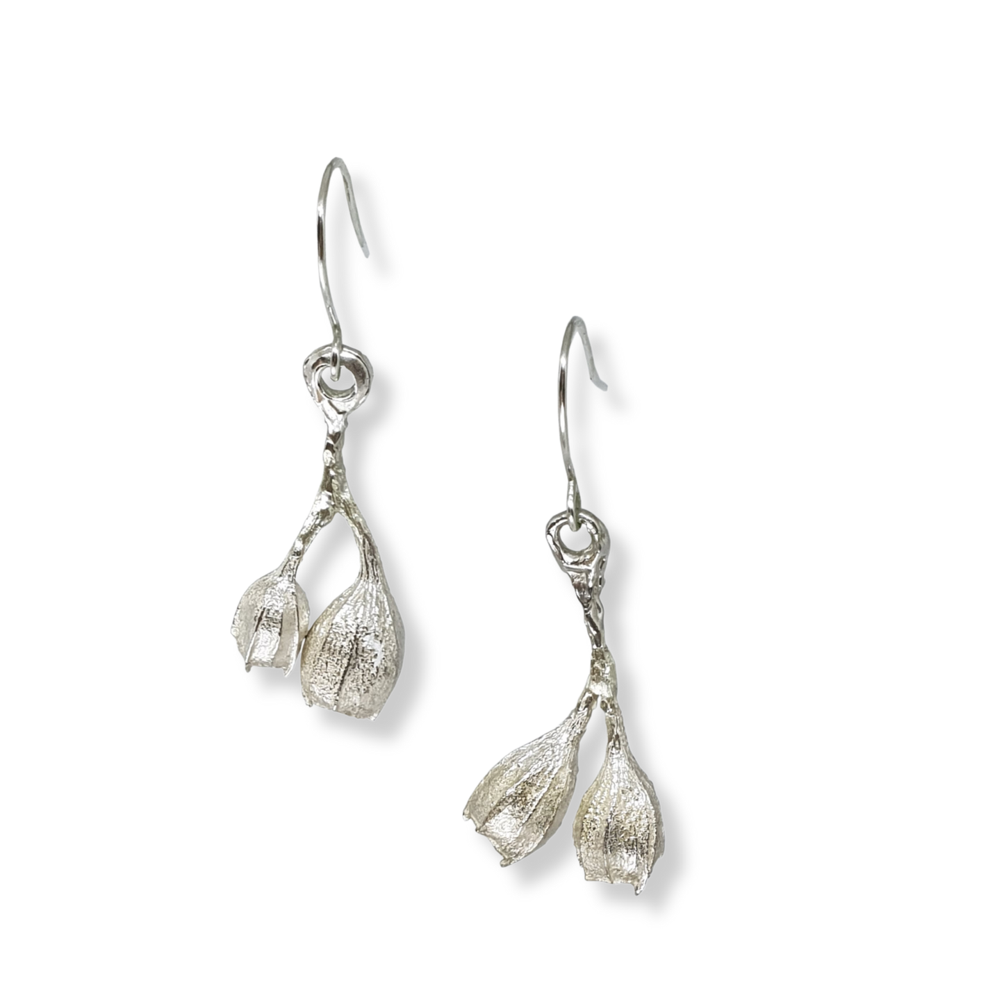 Burnished Jewellery Earrings | Double Gumnut Drop