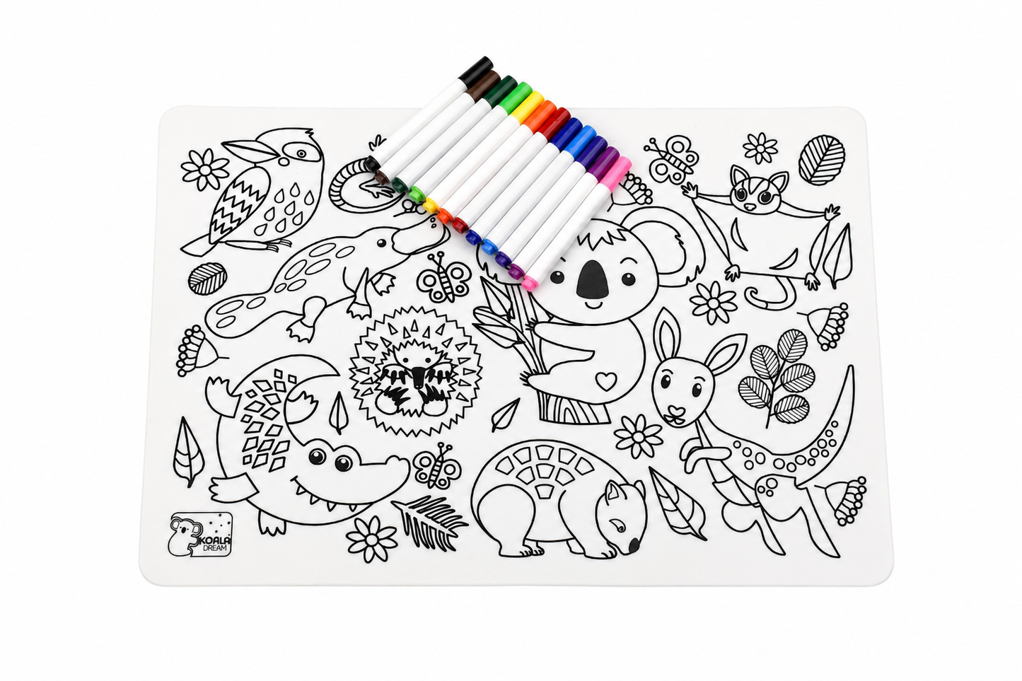 Koala Dream Reusable Silicone Drawing Mat | Australian Animals