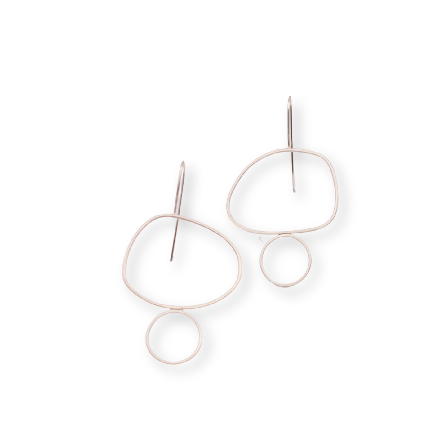 Chloë Waddell Sterling Silver Frame Earrings Large | #2