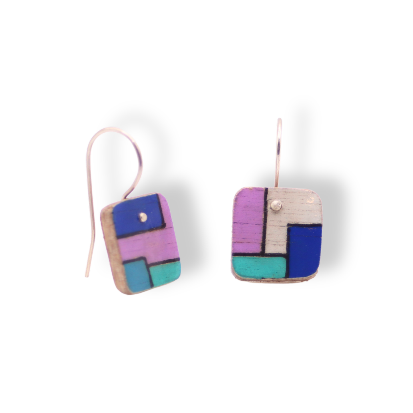 Chloë Waddell Hand-Coloured Plywood Earring X-Small | #3