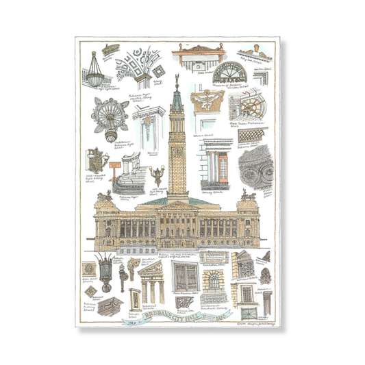 Christine Moody A4 Print | Brisbane City Hall