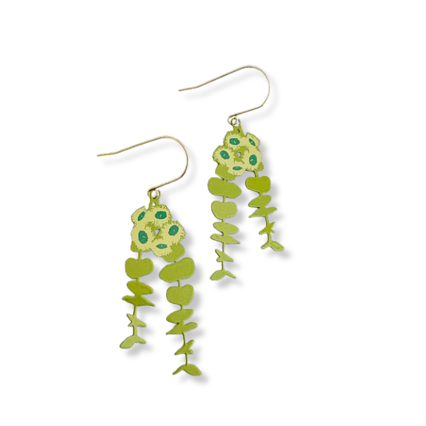 Denz Eucalyptus Blossom Earrings | Green