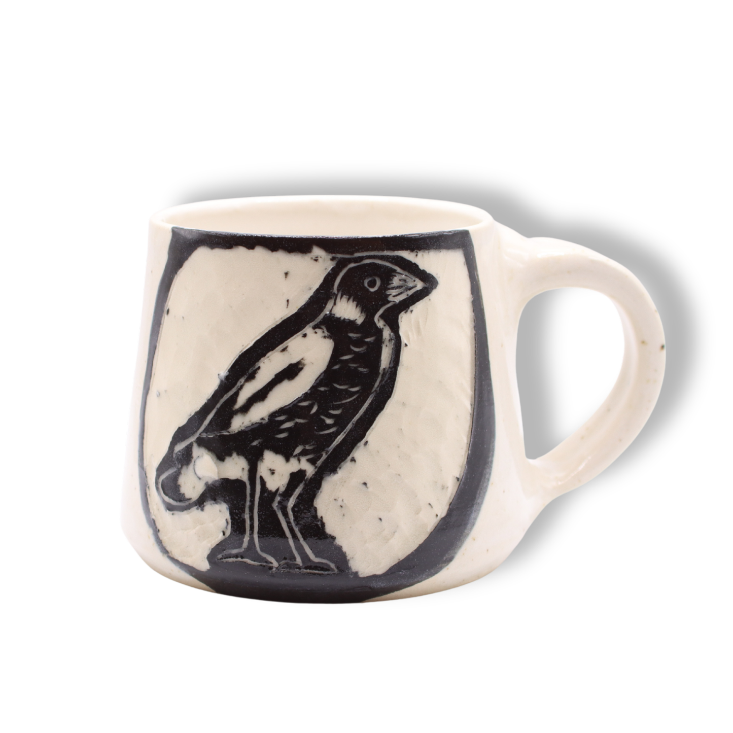 Donna Saunders Ceramics Carved Mug | Magpie #6
