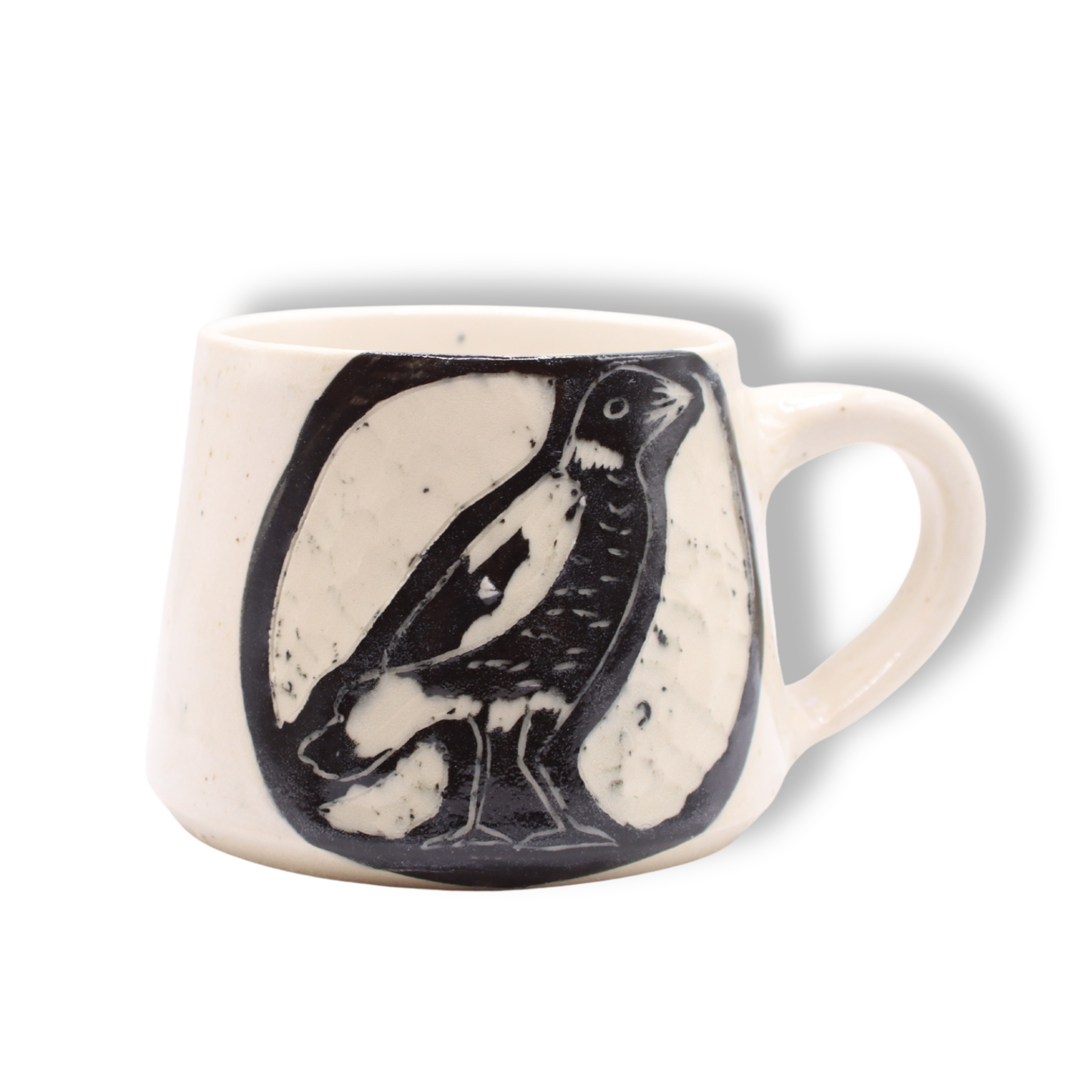 Donna Saunders Ceramics Carved Mug | Magpie #7