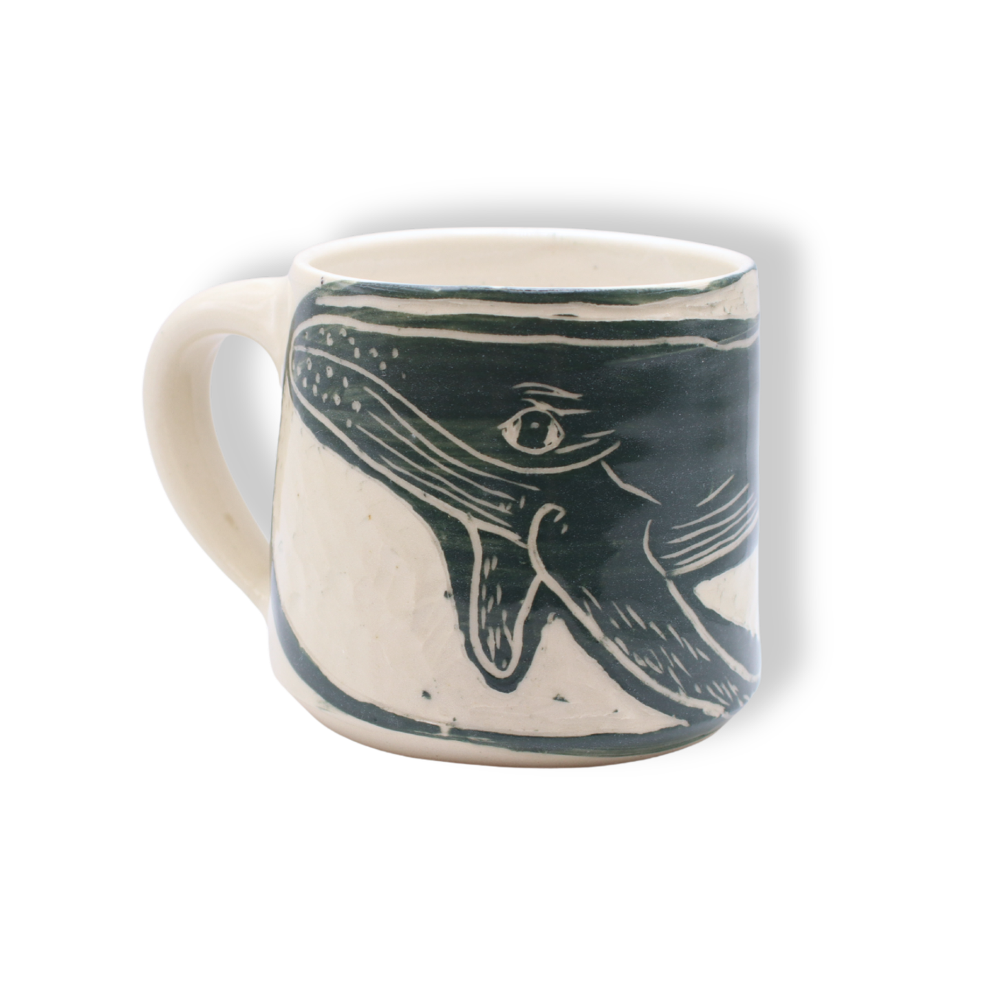 Donna Saunders Ceramics Carved Mug | Humpback Whale #1