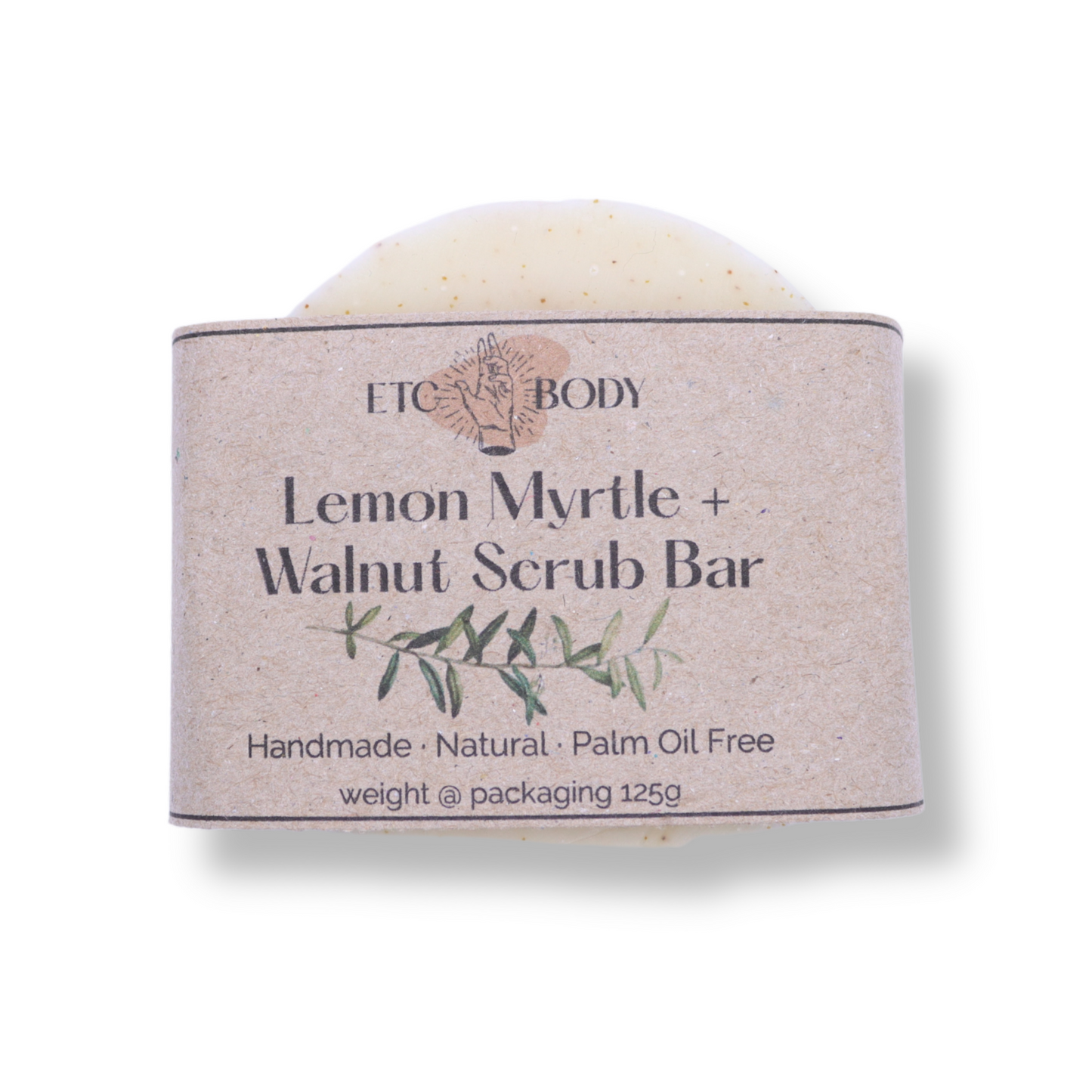 ETC Body Soap | Lemon Myrtle & Walnut Scrub