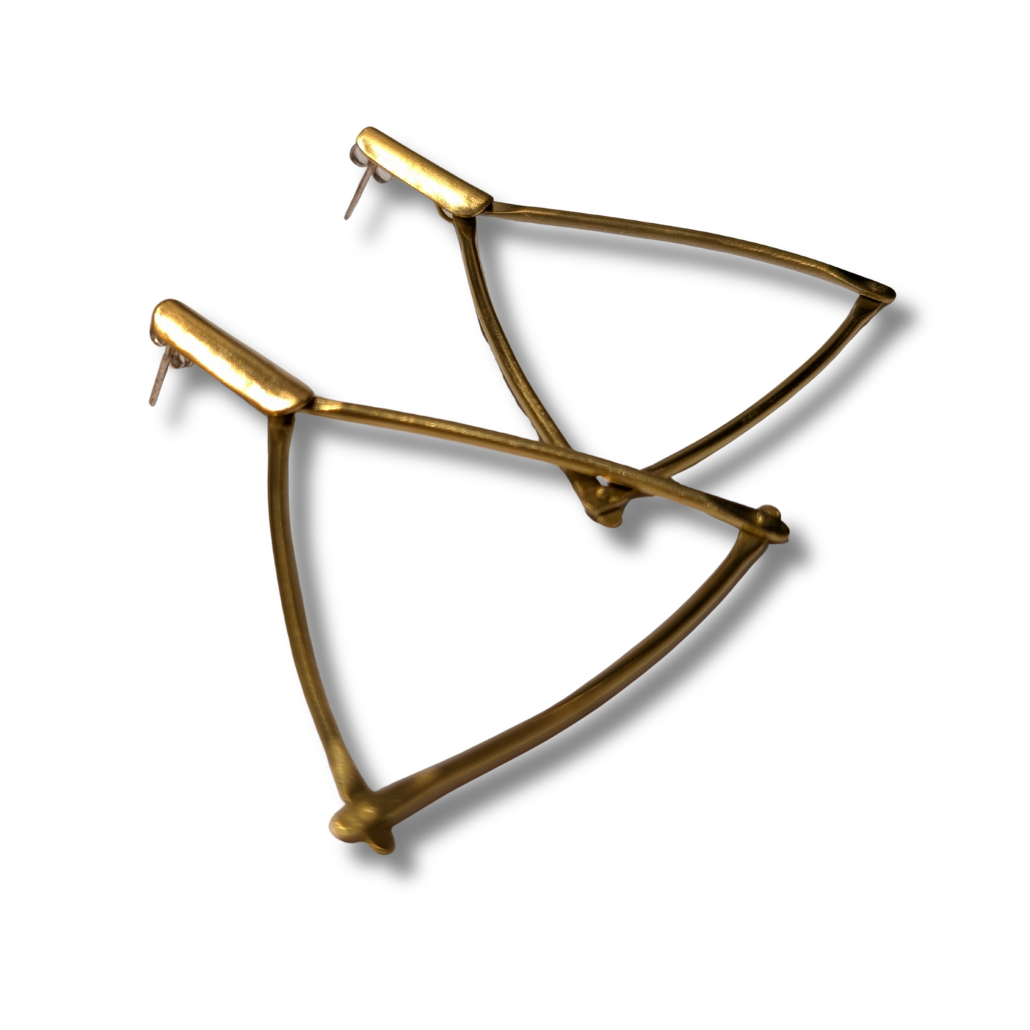 Gabi Harris Earrings | Brass Triangles