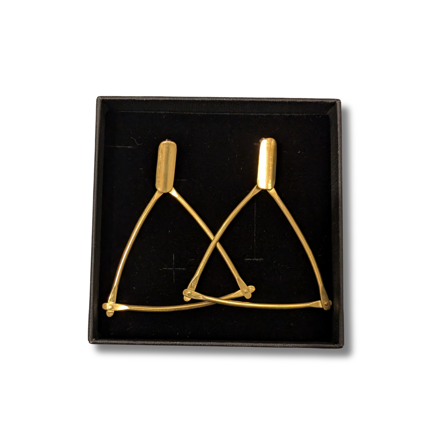 Gabi Harris Earrings | Brass Triangles