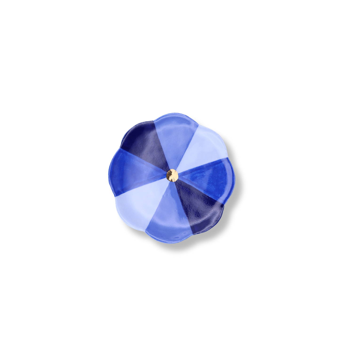 Kathy Gardiner Floral Pinwheel Trinket Dish | Small | Blue