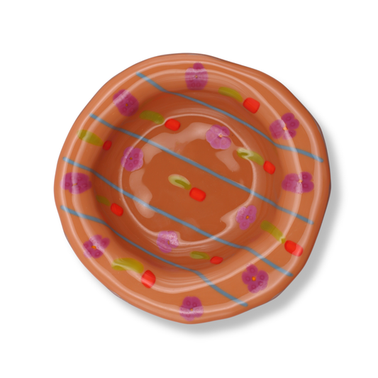 Lawn Bowls Glass Bowl | Chocolate Brown