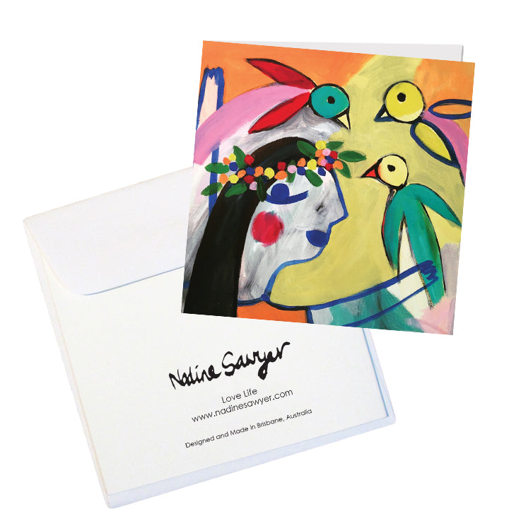 Nadine Sawyer Small Greeting Card | Love Life