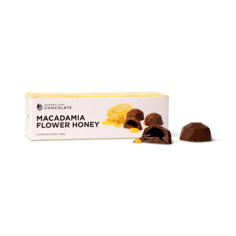 Queensland Chocolate | Macadamia Honey Chocolates 4pc