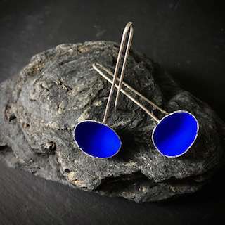 Mari Hirata Earrings | Deepest Blues Drops