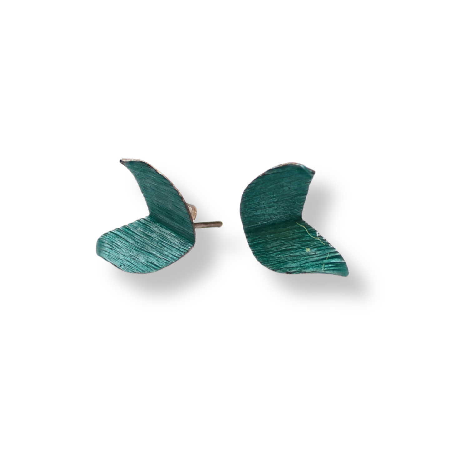 Mari Hirata Earrings | Fairy Moth Studs Sea Green