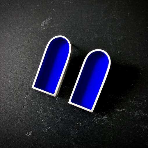Mari Hirata Earrings | Deepest Blues Arch