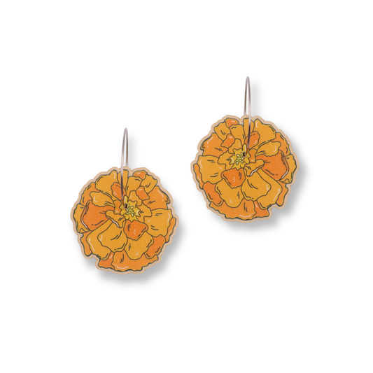 Busy Head Earrings | Marigold Hoops