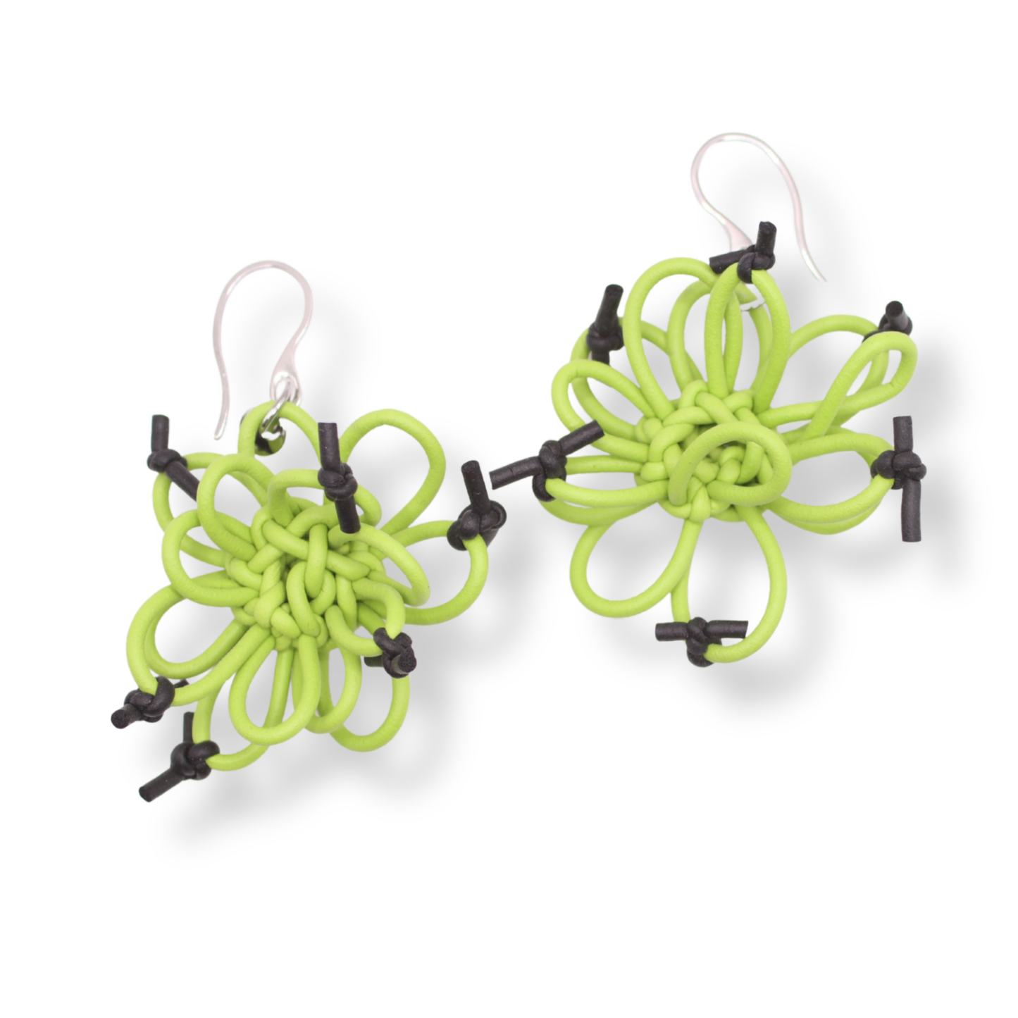 Mika's Design Kira Earrings | Lime and Black