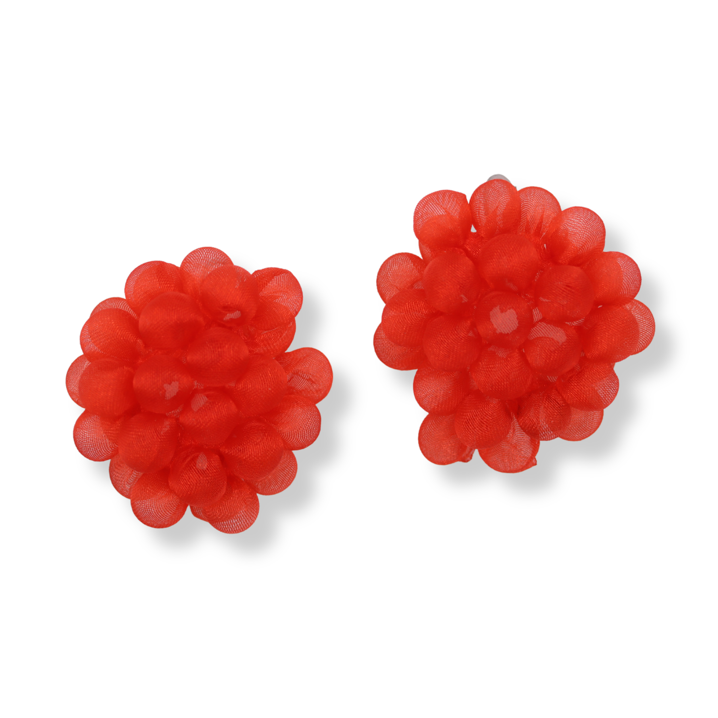 Mika's Design Shibori Bubble Earrings | Red