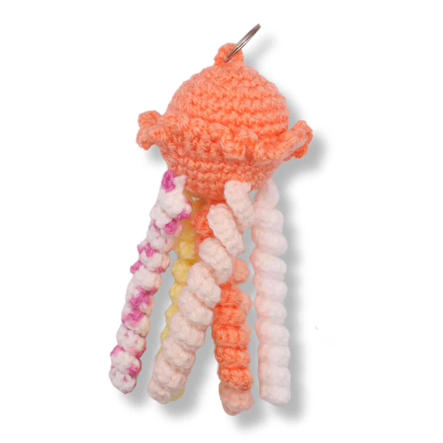 Millie Radovic Hand Knitted + Crocheted Bag Decoration | Apricot Jellyfish