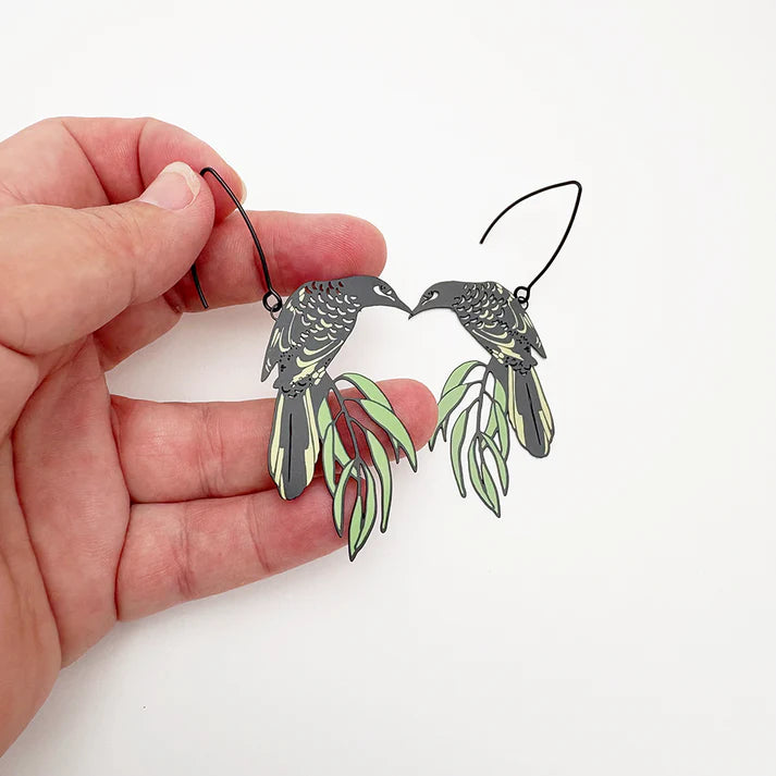 Denz Regent Honeyeater Earrings