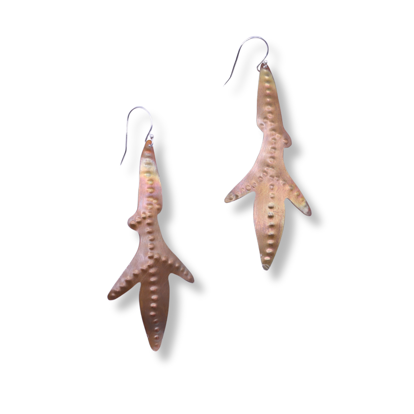 Nicole Jakins Earrings | Bronze Firewheel Leaf