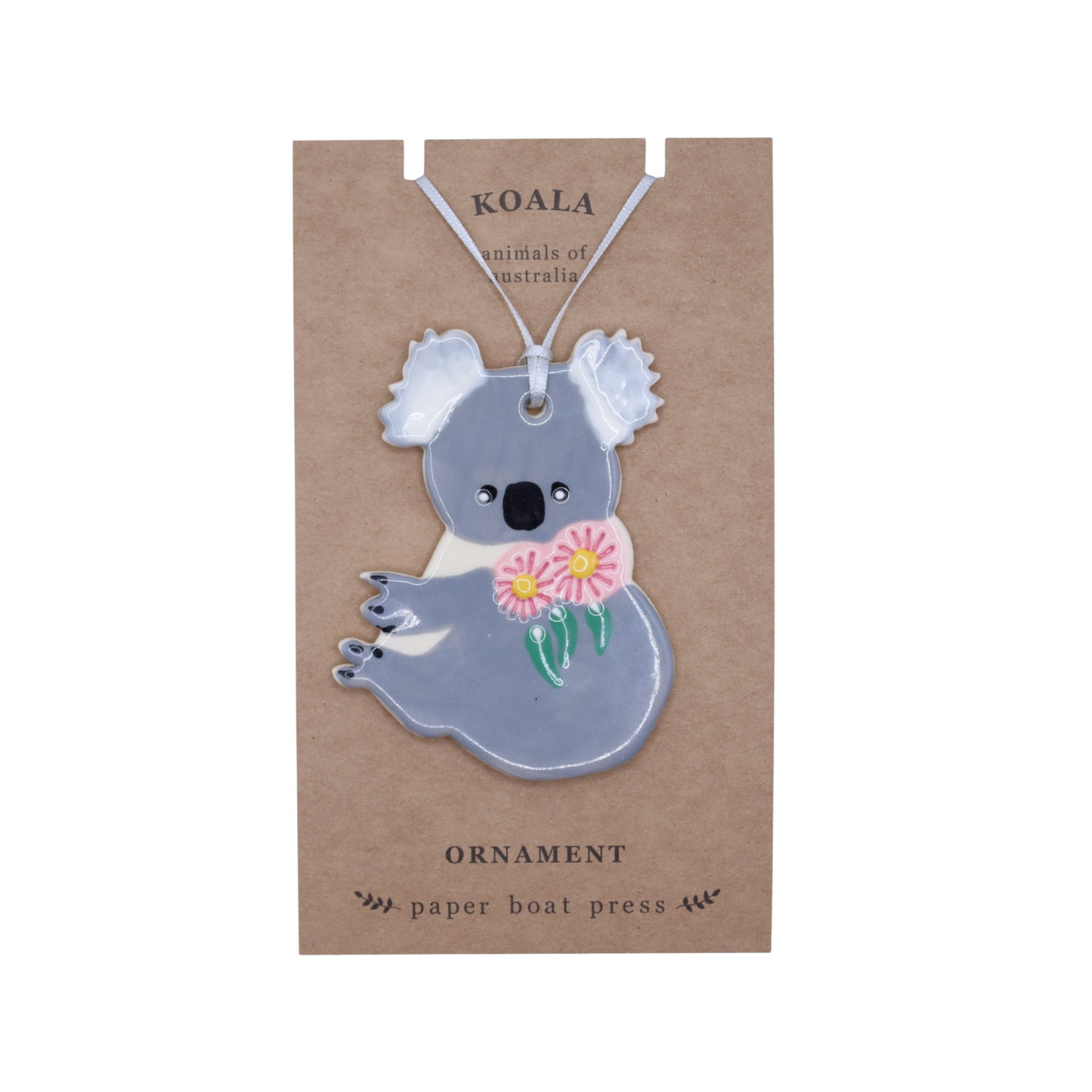 Paper Boat Press Ornament | Koala