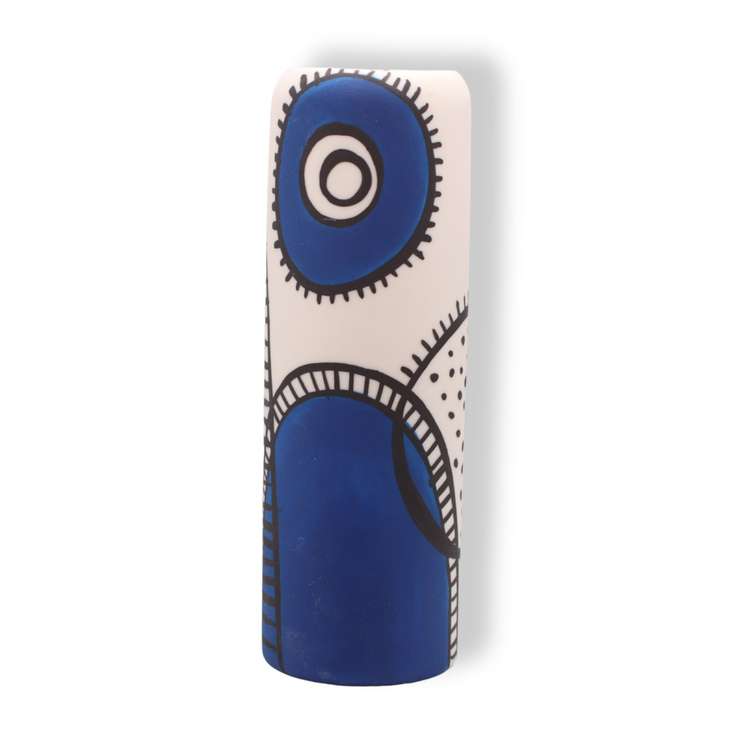 Ronelle Clarke Aegean Blue Cylinder Vase | Small