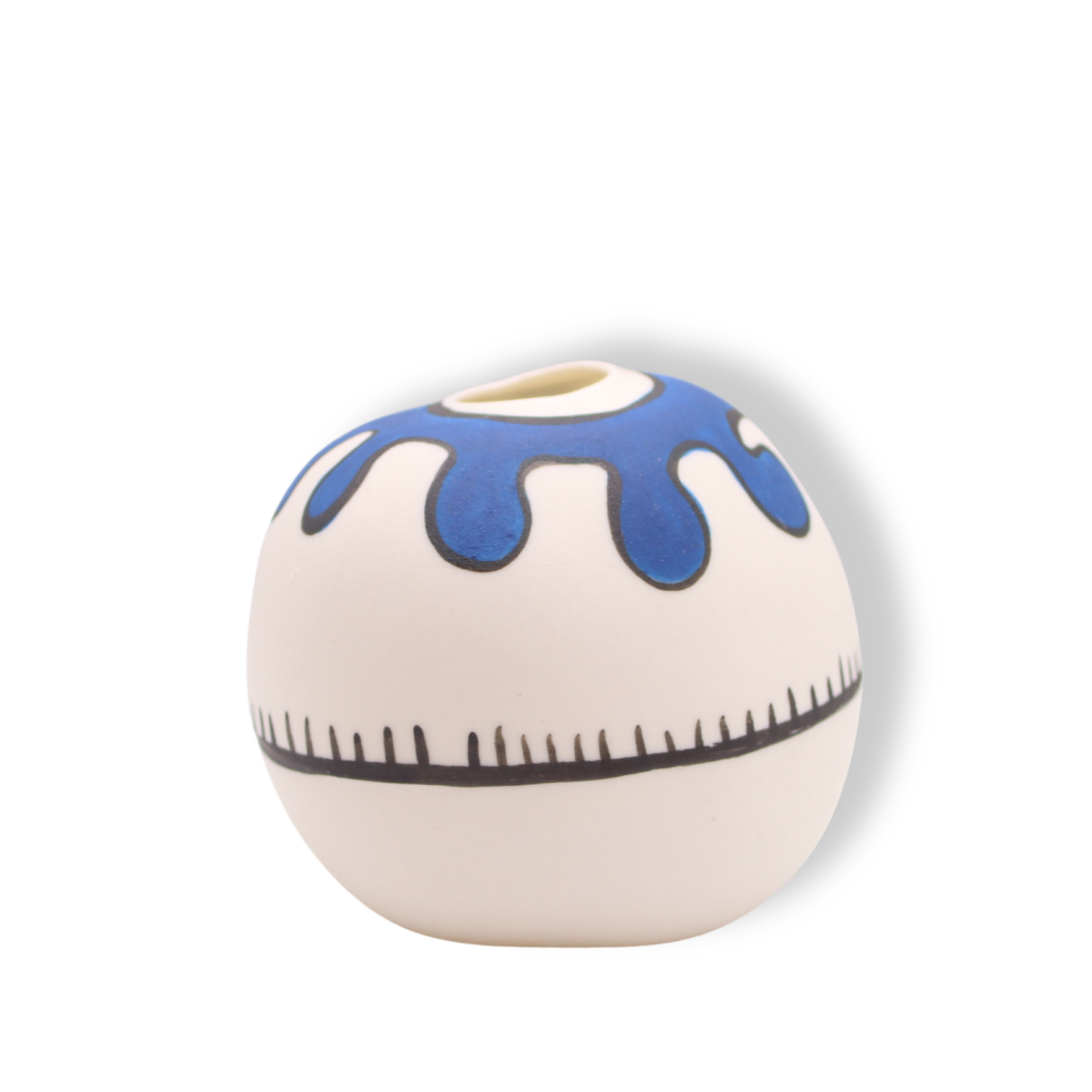 Ronelle Clarke Aegean Blue Matte Bud Vase #2