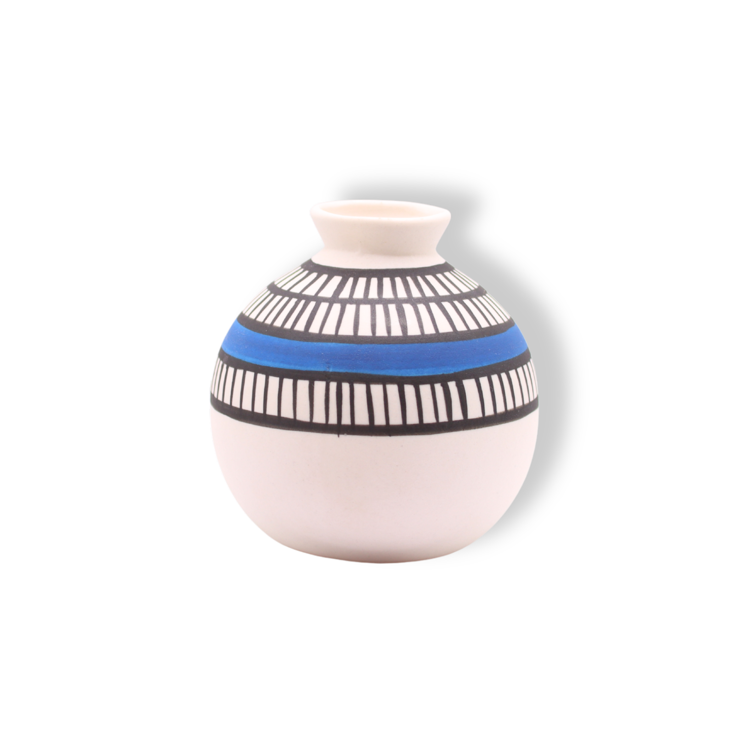 Ronelle Clarke Aegean Blue Small Round Vase #3