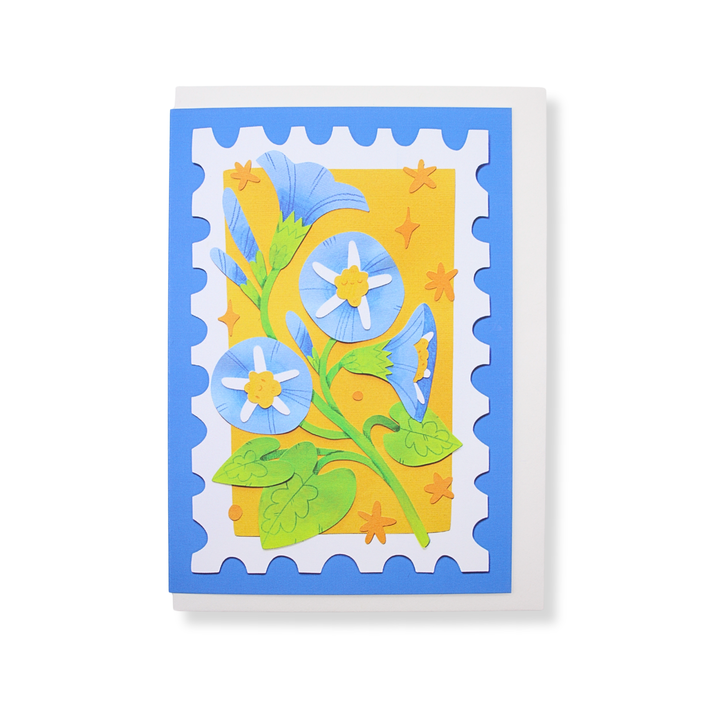 Sarah Capon Greeting Card | Flower Stamp