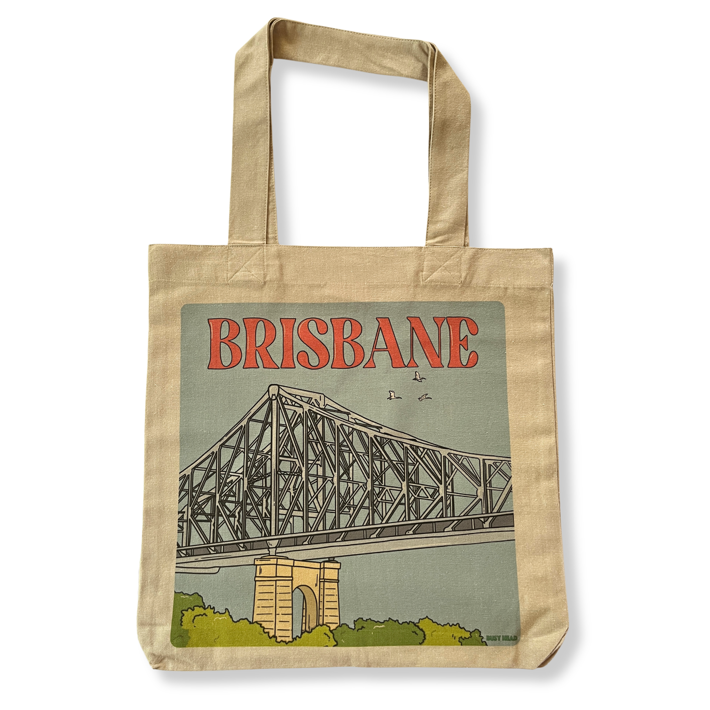 Busy Head Tote Bag | Story Bridge Natural