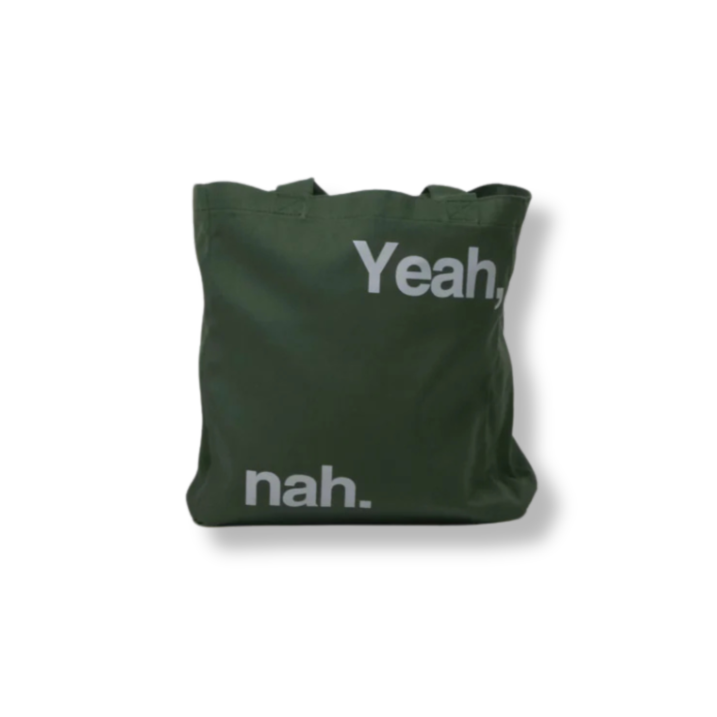 The Modern Souvenir Shop Yeah, Nah Tote Bag | Olive