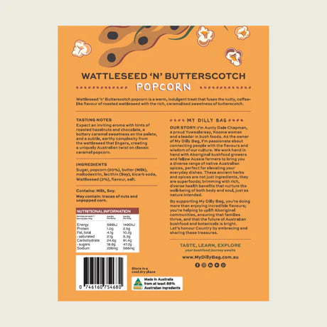 My Dilly Bag | Wattleseed 'n' Butterscotch Popcorn