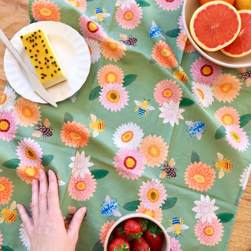 Pixie Nut & Co. Tea Towel | Bee & Flora