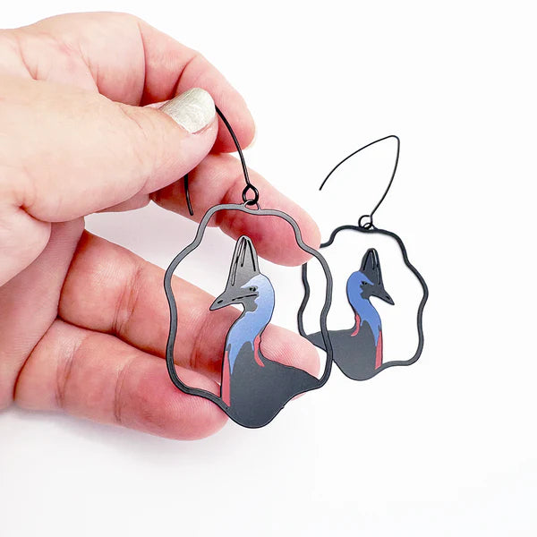 Denz Midi Cassowary Earrings