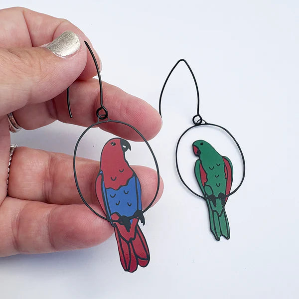 Denz Eclectus Mismatched Pair Earings