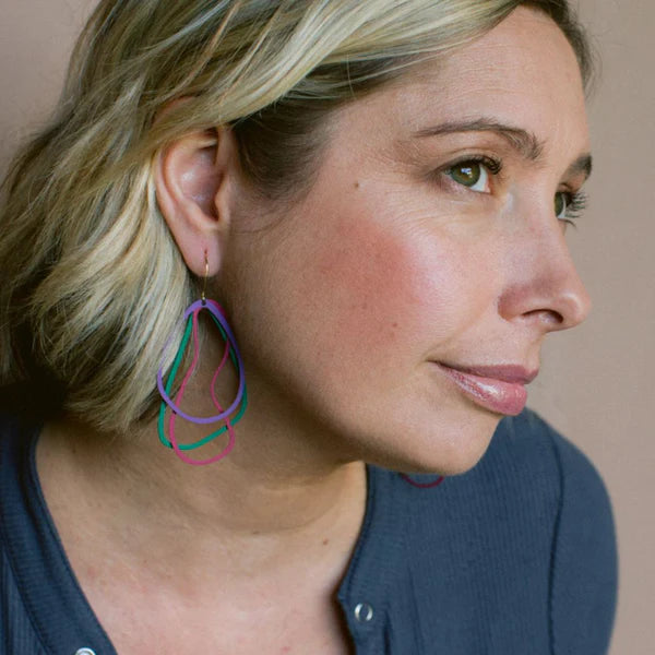 Denz Tri Shape Dangle Earrings | Jewel