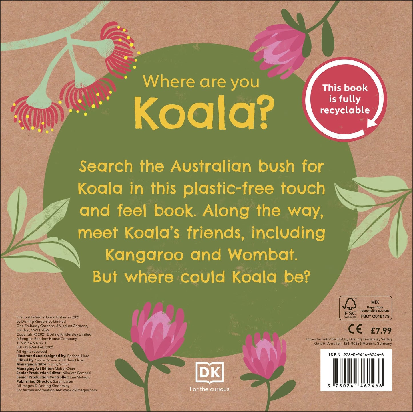 Eco Baby Where Are You Koala? A Plastic-free Touch and Feel Book