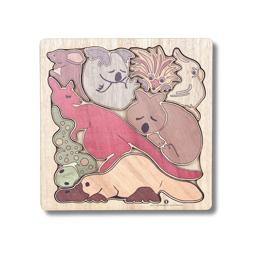 Buttonworks Animal Huddle Puzzle