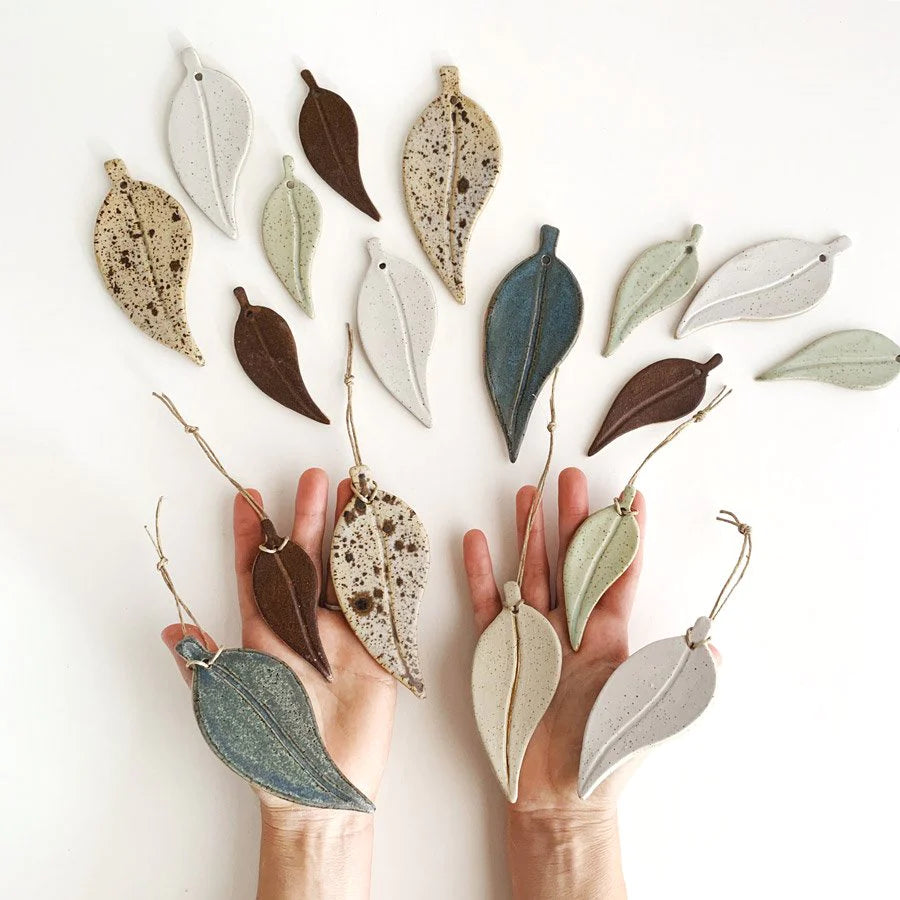 Kim Wallace Eucalyptus Leaf Ornament | Bluegum - Large