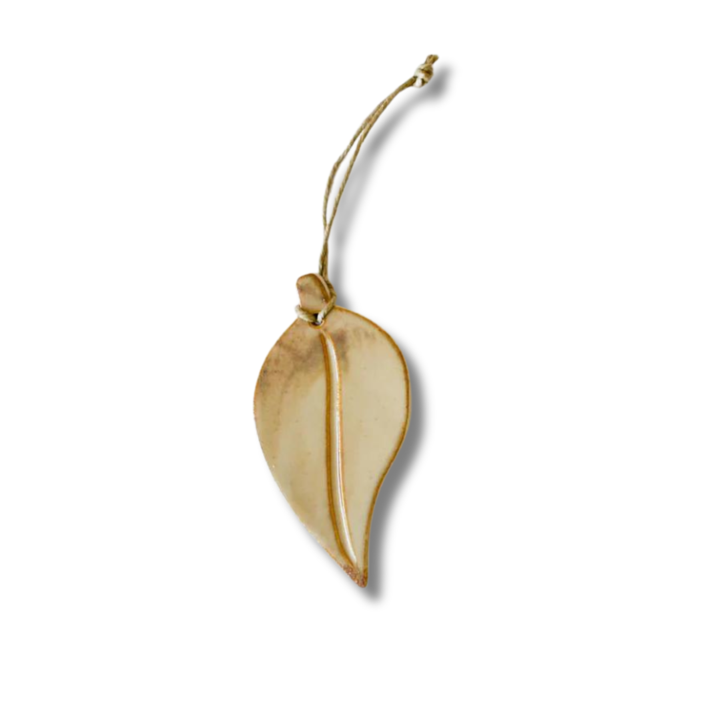 Kim Wallace Eucalyptus Leaf Ornament | Chai - Medium