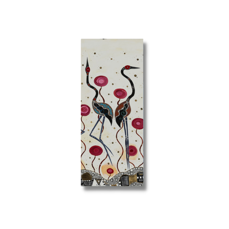 Melanie Hava Bookmark | Brolgas at the Waterhole