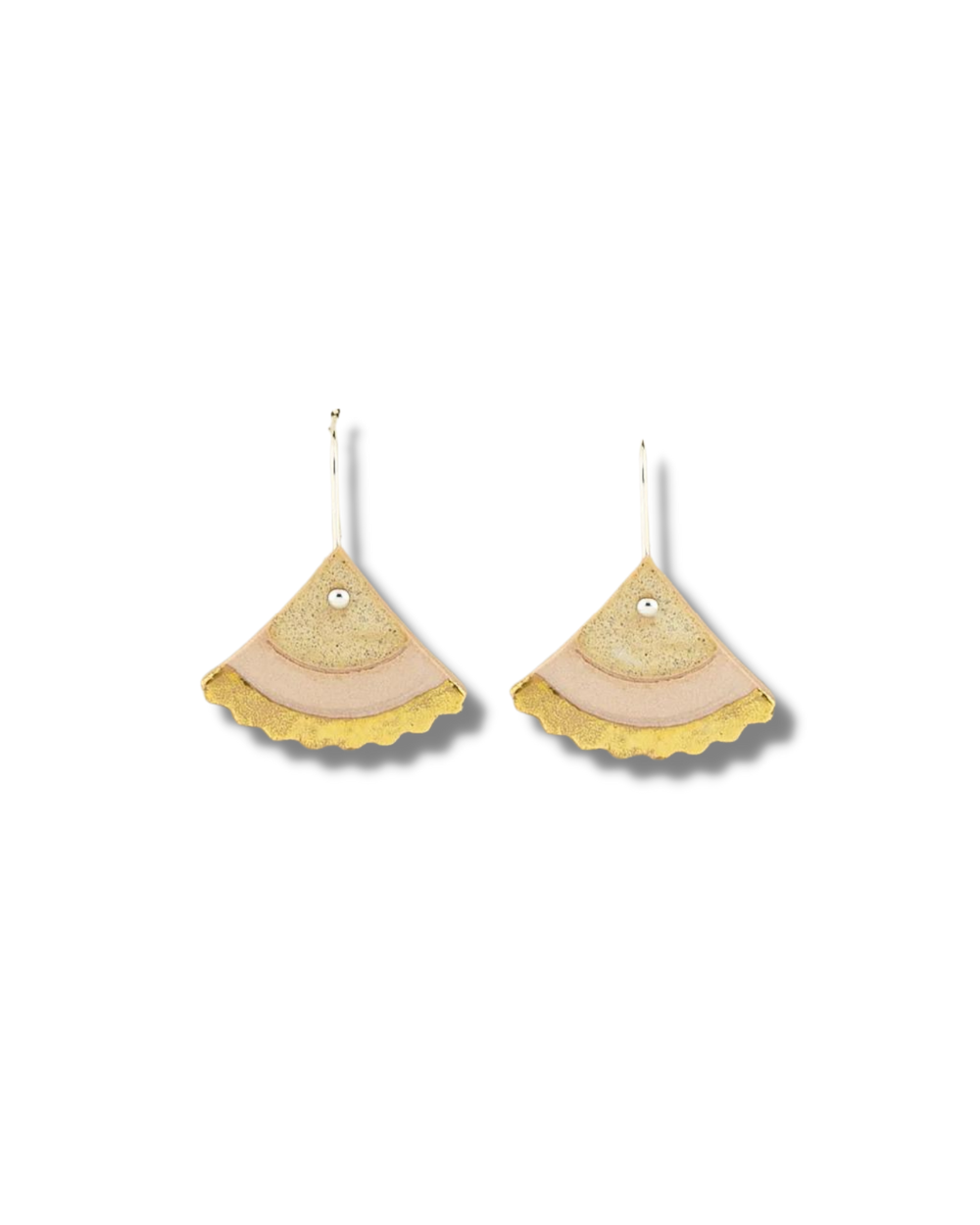 Erin Lightfoot Gingko Drop Earrings | Pink & Dune