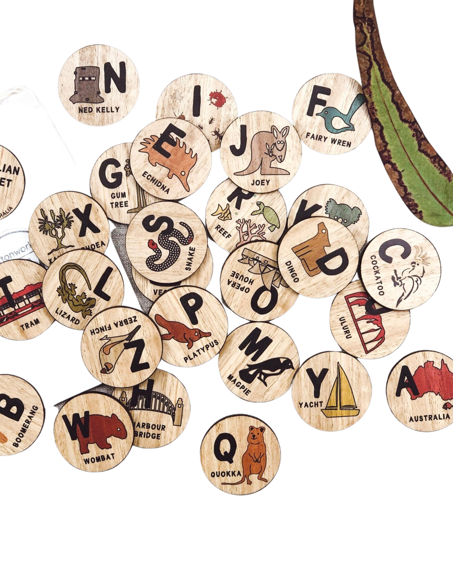 Buttonworks Australian Alphabet Discs